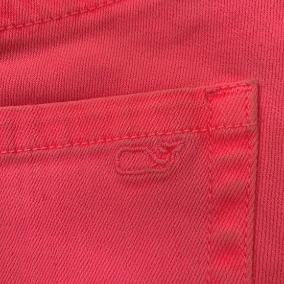 Vineyard Vines rare HOT PINK  denim stretch ankle skinny 8 - Picture 4 of 10